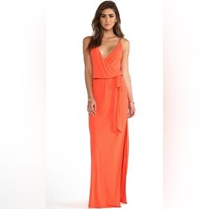 Rory Beca Orange Sleeveless Maxi Dress